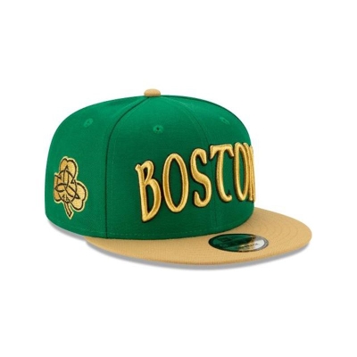 Boston Celtics Gorra | New Era 2019 NBA Authentics City Series 9fifty Snapback Cap Mexico - Verdes